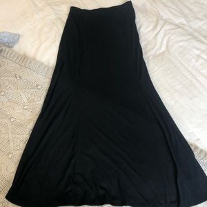 Black maxi skirt